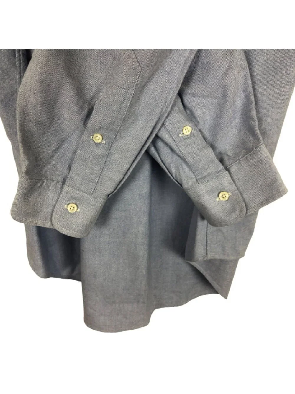 Vtg Ralph Lauren Oxford Button Down Shirt Sz 16-35 Yarmouth Chambray Cotton